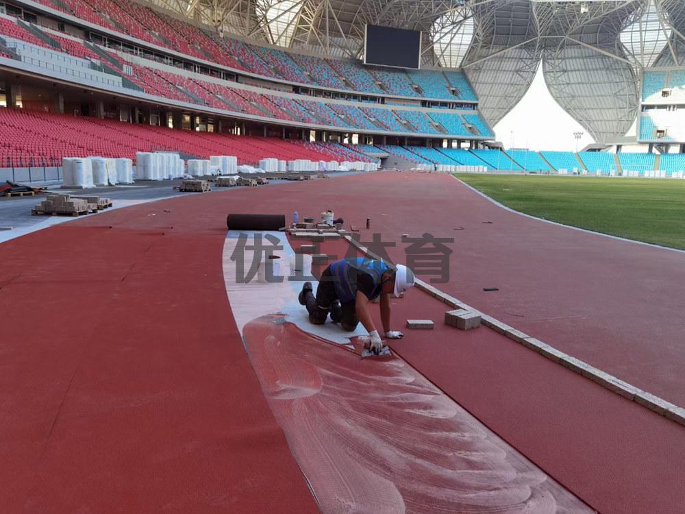 新疆预制型橡胶跑道每平方米的价格